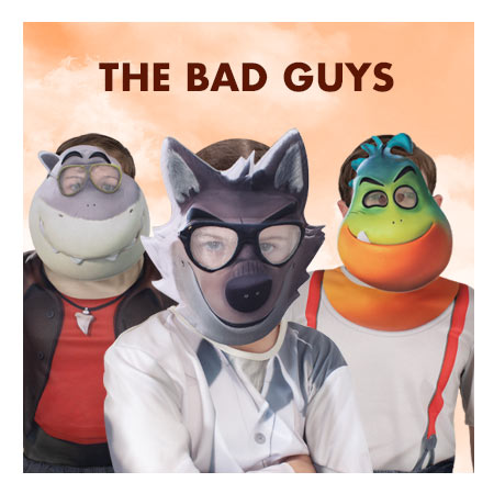 Some of the most popular book week costumes for boys are the Bad Guys from the book series by Aaron Blabey. Get your officially licensed Bad Guys costumes at Costume Super Centre Australia