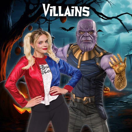 Villains have the most fun at Halloween 2023! Which villainous character will you be? Order online at Costume Super Centre Australia