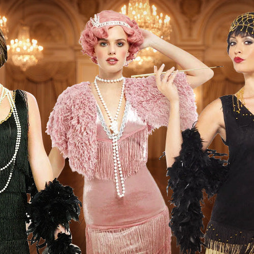 women dressed up as Flappers