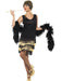 Buy 1920s Black Fringed Flapper Costume for Adults from Costume Super Centre AU