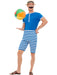 Buy 1920s Blue & White Bathing Suit Costume for Adults from Costume Super Centre AU