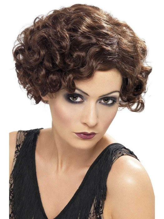 Buy 1920s Flirty Flapper Wig for Adults - Brown from Costume Super Centre AU