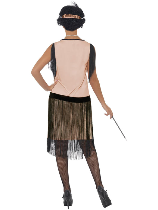 Buy 1920s Pink & Black Flapper Costume for Adults from Costume Super Centre AU