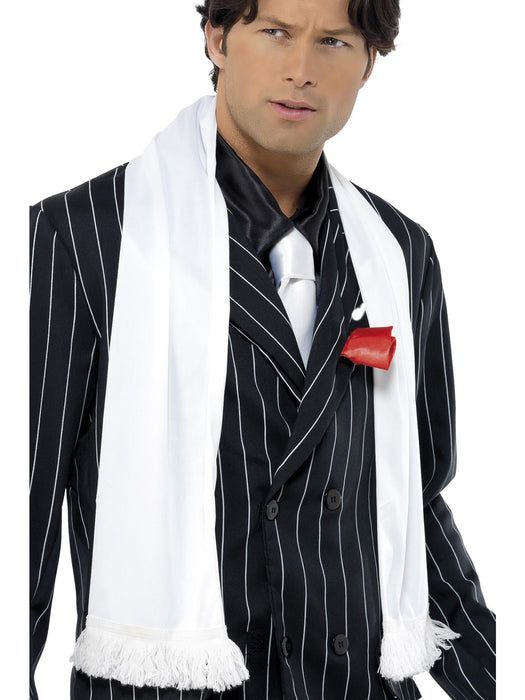 Buy 1920s Scarf with Tassels - White from Costume Super Centre AU
