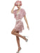 Buy 20s Pink Vintage Flapper Costume for Adults from Costume Super Centre AU