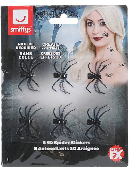 Buy 3D Spider Tattoo Stickers Make-Up FX from Costume Super Centre AU