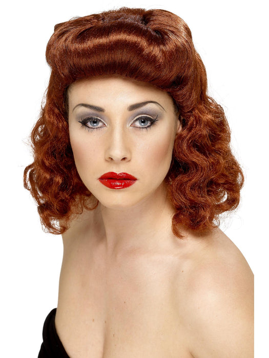 Buy 40s Pink Up Girl Auburn Wig for Adults from Costume Super Centre AU