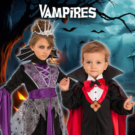 The sharpest dress characters at Halloween 2023 are always the vampires! Dapper and debonair or elegant and sophisticated, you'll be the best dress trick or treaters thanks to Costume Super Centre Australia
