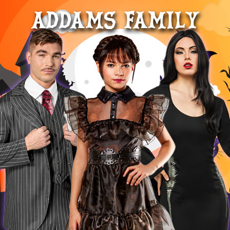 Dress up as the Spookiest, Kookiest family with official The Addams Family costumes. Shop for The Addams Family and Wednesday costumes online at Costume Super Centre Australia