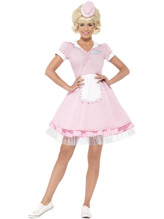 Buy 50s Diner Waitress Costume for Adults from Costume Super Centre AU