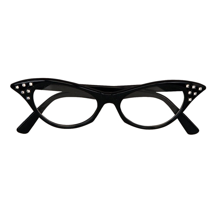 Buy 50's Style Black Glasses for Adults from Costume Super Centre AU