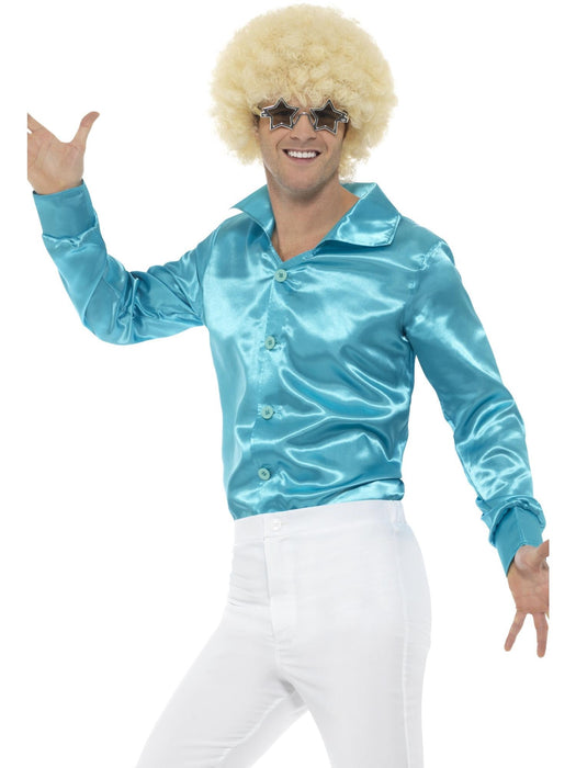 Buy 60s Blue Shirt for Adults from Costume Super Centre AU