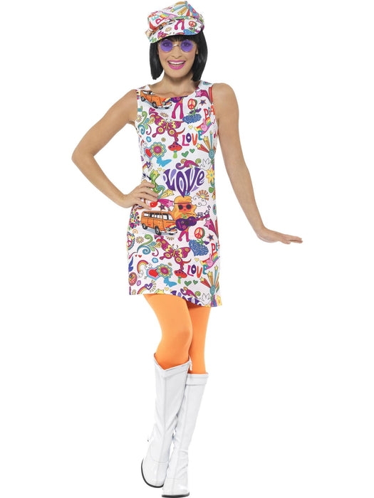 Buy 60s Groovy Check Costume for Adults from Costume Super Centre AU