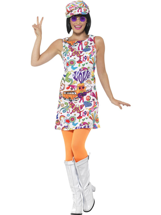 Buy 60s Groovy Check Costume for Adults from Costume Super Centre AU