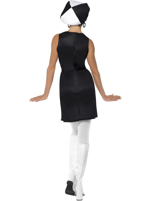 Buy 60s Party Girl Black & White Costume for Adults from Costume Super Centre AU