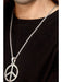 Buy 60s Peace Sign Hippie Medallion Accessory for Adults - Silver from Costume Super Centre AU