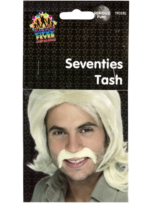 Buy 70s Blonde Moustache for Adults from Costume Super Centre AU