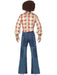 Buy 70s Blue Patchwork Flares for Adults from Costume Super Centre AU