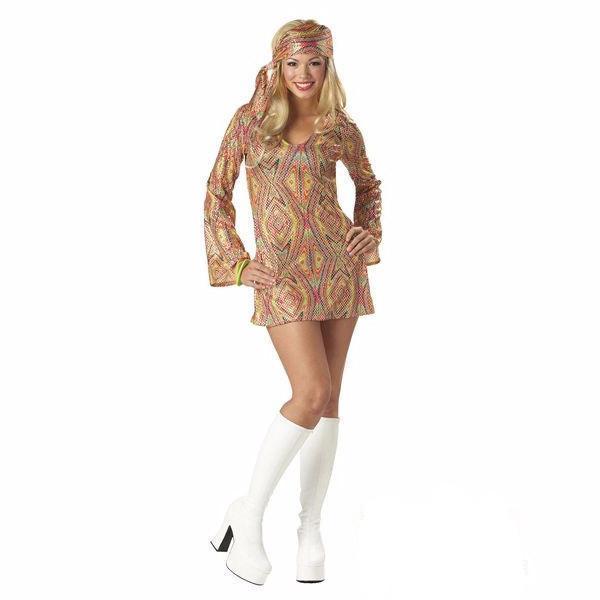 Buy Adult Disco Dolly 70s Costume from Costume Super Centre AU