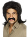 Buy 70s Retro Wig for Adults - Black from Costume Super Centre AU