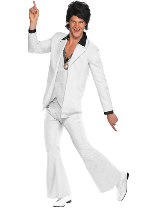 Buy 70s White Suit Costume for Adults from Costume Super Centre AU