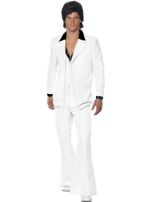 Buy 70s White Suit Costume for Adults from Costume Super Centre AU