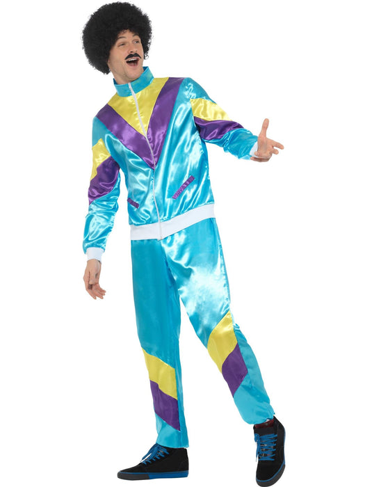 Buy 80s Height of Fashion Blue Shell Suit Costume for Adults from Costume Super Centre AU