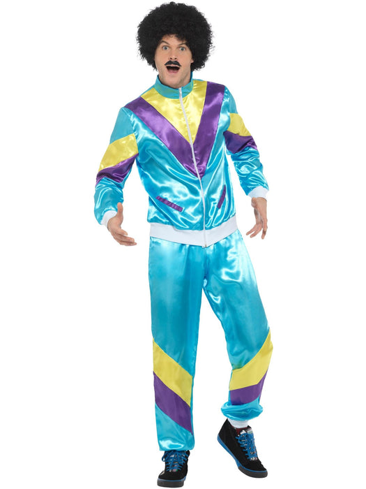 Buy 80s Height of Fashion Blue Shell Suit Costume for Adults from Costume Super Centre AU