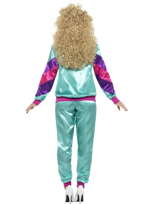 Buy 80s Height of Fashion Womens Blue Shell Suit Costume for Adults from Costume Super Centre AU
