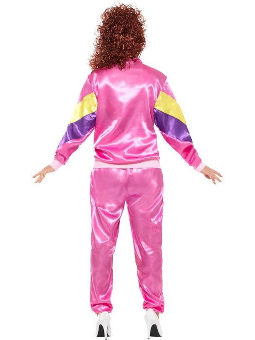 Buy 80s Height of Fashion Womens Pink Shell Suit Costume for Adults from Costume Super Centre AU