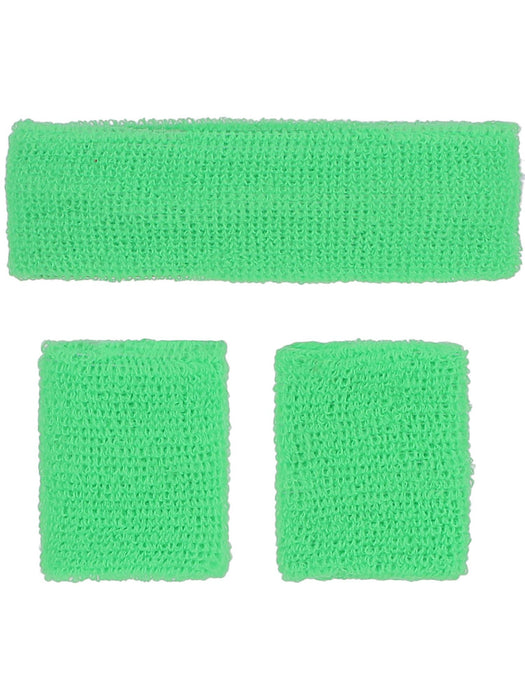 Buy 80s Neon Sweatbands for Adults - Green from Costume Super Centre AU