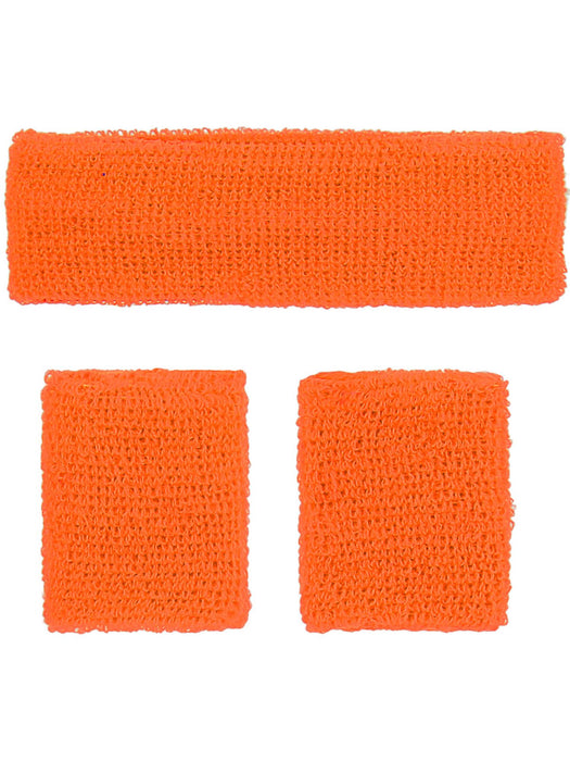 Buy 80s Neon Sweatbands for Adults - Orange from Costume Super Centre AU