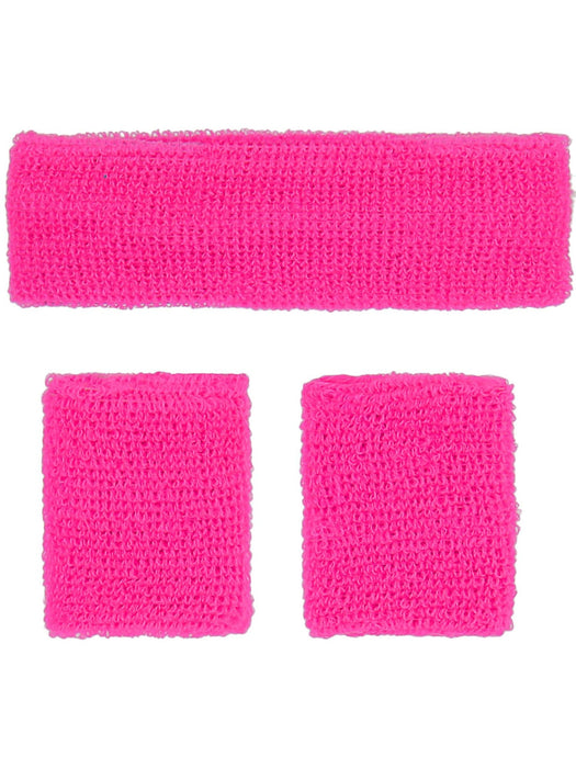 Buy 80s Neon Sweatbands for Adults - Pink from Costume Super Centre AU