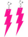 Buy 80s Pink Neon Lightning Bolt Earrings for Adults from Costume Super Centre AU