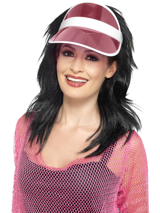 Buy 80s Pink Sun Visor for Adults from Costume Super Centre AU