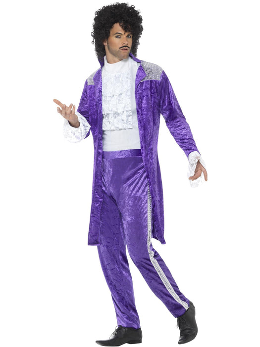 Buy 80s Purple Musician Costume for Adults from Costume Super Centre AU