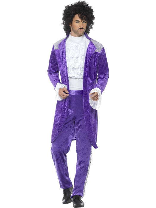 Buy 80s Purple Musician Costume for Adults from Costume Super Centre AU