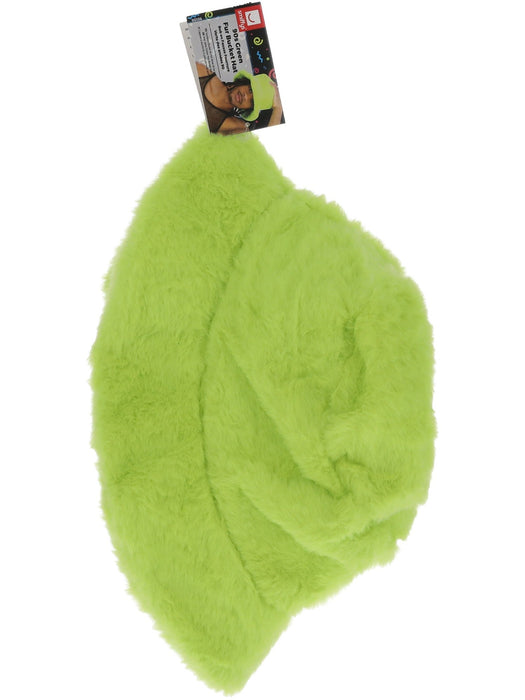 Buy 90s Furry Neon Green Bucket Hat for Adults from Costume Super Centre AU