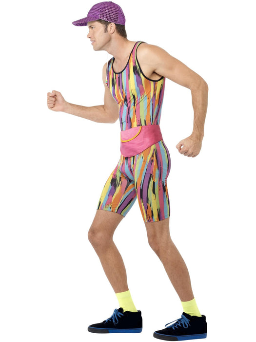 Buy Aerobics Instructor Mens Multi-Colour Costume for Adults from Costume Super Centre AU