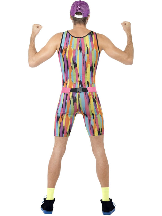 Buy Aerobics Instructor Mens Multi-Colour Costume for Adults from Costume Super Centre AU
