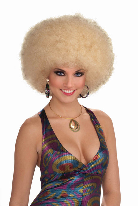 Buy Afro Blonde Wig for Adults from Costume Super Centre AU