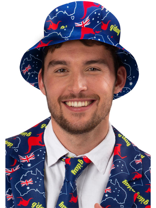 Buy Australia Map Flag Reversible Bucket Hat for Adults from Costume Super Centre AU