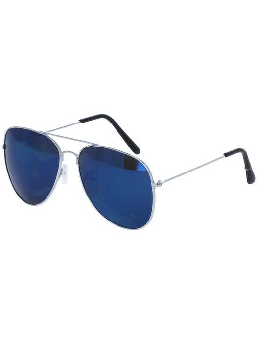 Buy Aviator Blue Mirror Specs for Adults from Costume Super Centre AU