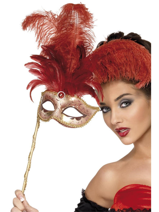 Buy Baroque Red Fantasy Fever Eyemask for Adults from Costume Super Centre AU