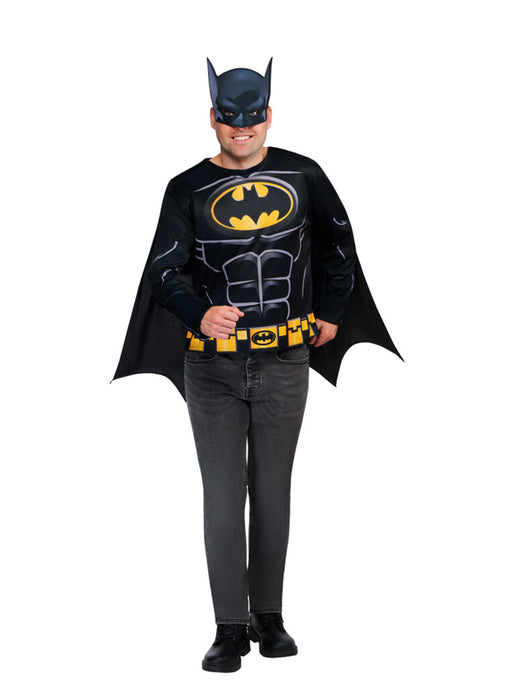 Buy Batman Costume Top, Cape & Mask Set for Adults - DC Comics from Costume Super Centre AU