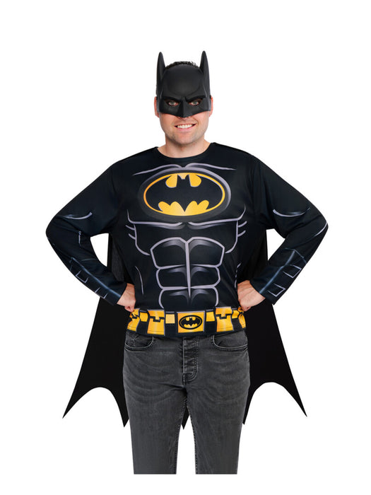 Buy Batman Costume Top, Cape & Mask Set for Adults - DC Comics from Costume Super Centre AU