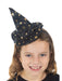 Buy Black & Gold Star Mini Witch's Hat on Headband for Kids from Costume Super Centre AU
