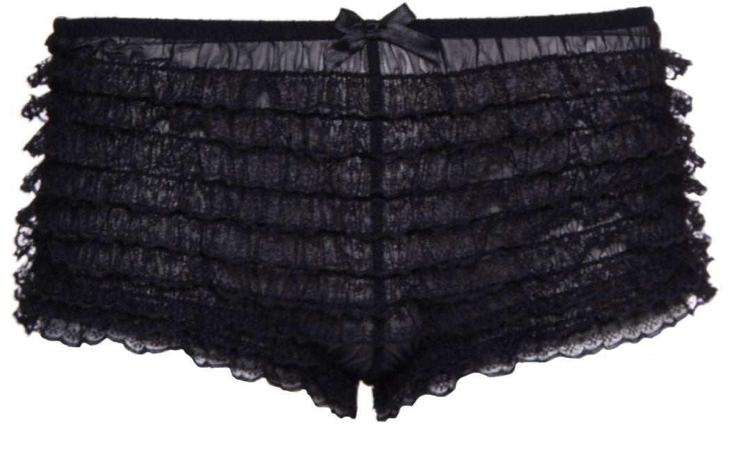 Buy Black Ruffle Shorts for Adults from Costume Super Centre AU
