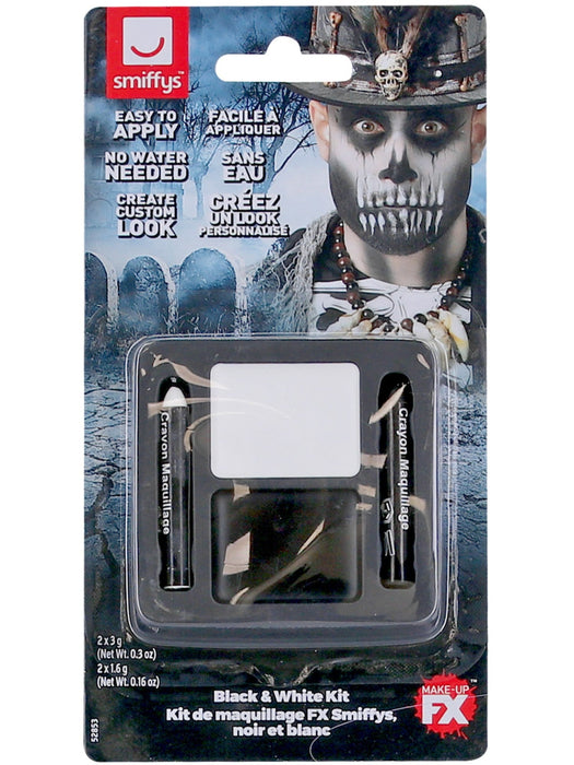 Buy Black & White Creme Make Up FX Kit from Costume Super Centre AU