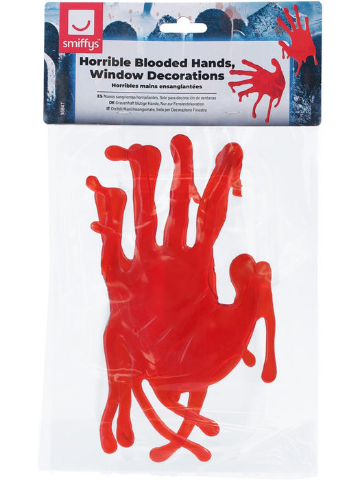 Buy Blooded Hands Window Decoration from Costume Super Centre AU